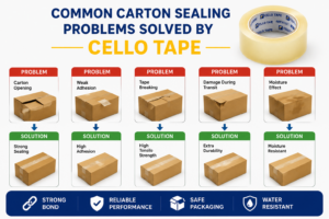 Common Carton Sealing Problems Solved by Cello Tape