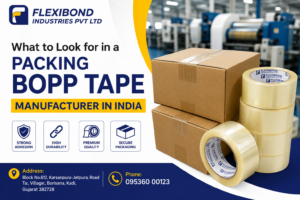 What to Look for in a Packing BOPP Tape Manufacturer in India