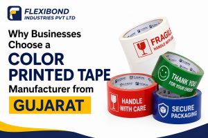 Why Businesses Choose a Color Printed Tape Manufacturer from Gujarat