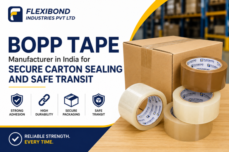 BOPP Tape Manufacturer in India for Secure Carton Sealing and Safe Transit